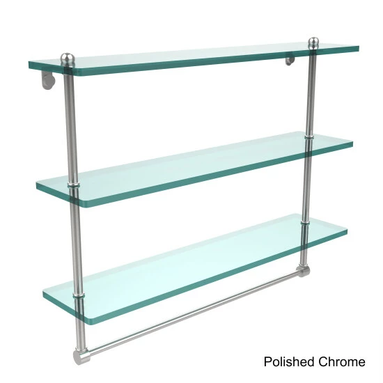 Best Pirce ⌛ Allied Brass Glass 22-inch Triple-tiered Shelf With Integrated Towel Bar 🔥 10 Best Pirce ⌛ Allied Brass Glass 22-inch Triple-tiered Shelf With Integrated Towel Bar 🔥 - Image 8
