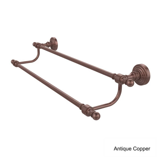 Hot Sale 😀 Allied Brass Retro Wave Collection 18-inch Double Towel Bar - 18"L Antique/copperfinish 👏 4 Hot Sale 😀 Allied Brass Retro Wave Collection 18-inch Double Towel Bar - 18"L Antique/copperfinish 👏 - Image 2