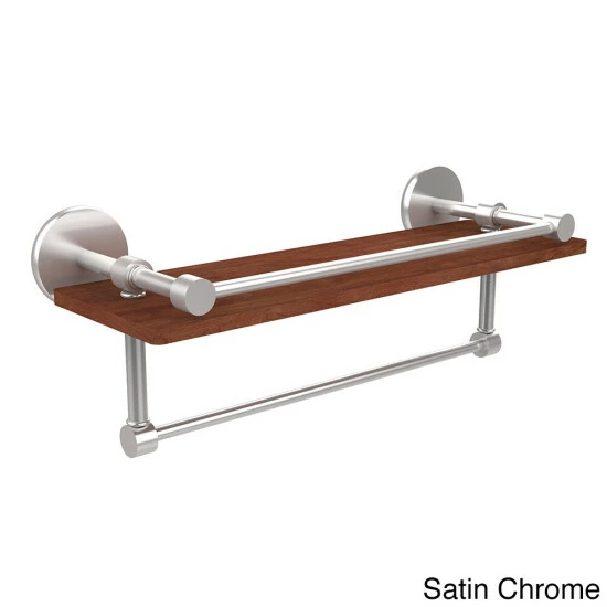 New 🔥 Allied Brass Prestige Skyline Collection 16-inch Ipe Ironwood Shelf With Gallery Rail And Towel Bar 👍 6 New 🔥 Allied Brass Prestige Skyline Collection 16-inch Ipe Ironwood Shelf With Gallery Rail And Towel Bar 👍 - Image 4