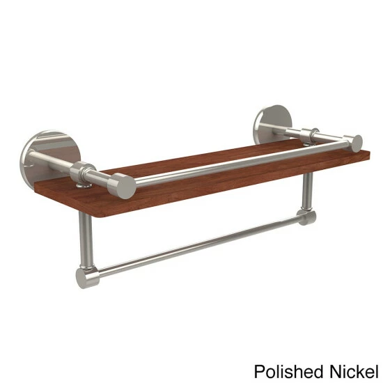 New 🔥 Allied Brass Prestige Skyline Collection 16-inch Ipe Ironwood Shelf With Gallery Rail And Towel Bar 👍 8 New 🔥 Allied Brass Prestige Skyline Collection 16-inch Ipe Ironwood Shelf With Gallery Rail And Towel Bar 👍 - Image 6