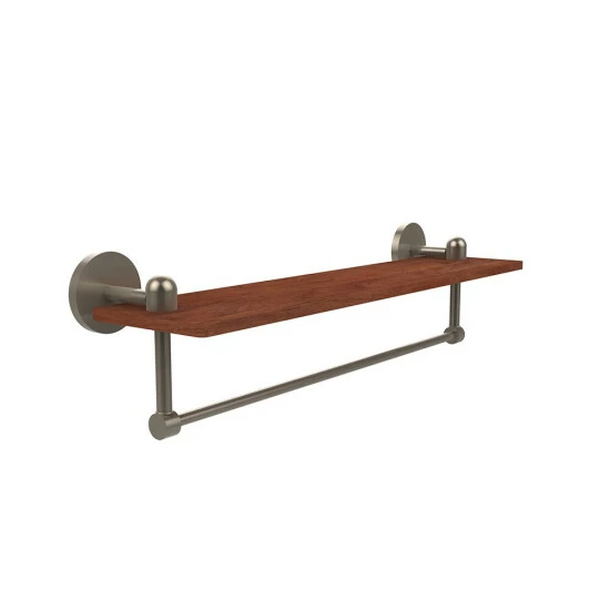 Brand new 😉 Allied Brass Tango Collection 22-inch Solid IPE Ironwood Shelf With Integrated Towel Bar 🔥 3 Brand new 😉 Allied Brass Tango Collection 22-inch Solid IPE Ironwood Shelf With Integrated Towel Bar 🔥