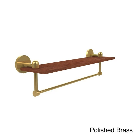 Brand new 😉 Allied Brass Tango Collection 22-inch Solid IPE Ironwood Shelf With Integrated Towel Bar 🔥 6 Brand new 😉 Allied Brass Tango Collection 22-inch Solid IPE Ironwood Shelf With Integrated Towel Bar 🔥 - Image 4