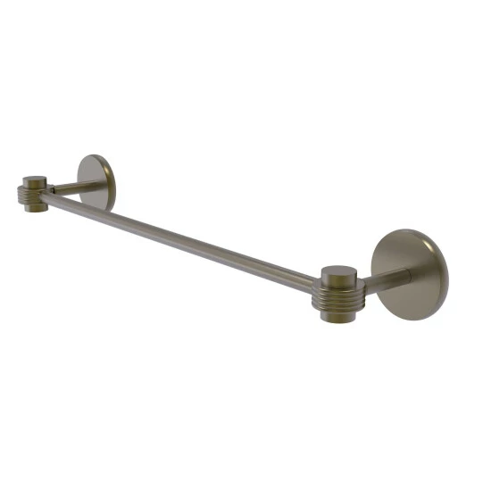 Hot Sale 🌟 Allied Brass Satellite Orbit One Collection Clear Brass 36-inch Towel Bar With Groovy Accents 🎉 3 Hot Sale 🌟 Allied Brass Satellite Orbit One Collection Clear Brass 36-inch Towel Bar With Groovy Accents 🎉