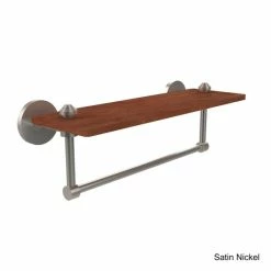 Best Pirce ⭐ Allied Brass South Beach Collection Solid IPE Ironwood 16-inch Shelf With Integrated Towel Bar 🎁 -Allied Brass Sales unnamed file 3598