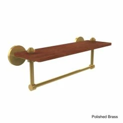Best Pirce ⭐ Allied Brass South Beach Collection Solid IPE Ironwood 16-inch Shelf With Integrated Towel Bar 🎁 -Allied Brass Sales unnamed file 3603