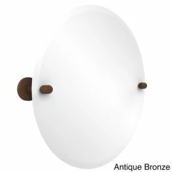 Best Pirce 😀 Allied Brass Unframed Round Tilt Wall Mirror Tango Collection With Beveled Edge 🎁 -Allied Brass Sales unnamed file 369