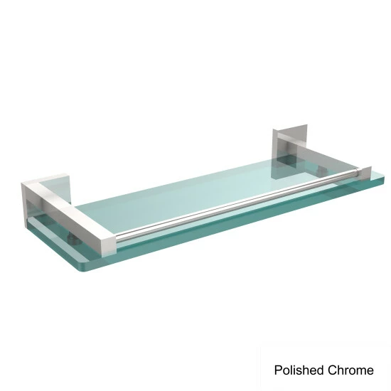 Buy ❤️ Allied Brass Montero Collection 16-inch Glass Shelf With Gallery Rail - 16" Polished Brass 🥰 8 Buy ❤️ Allied Brass Montero Collection 16-inch Glass Shelf With Gallery Rail - 16" Polished Brass 🥰 - Image 6
