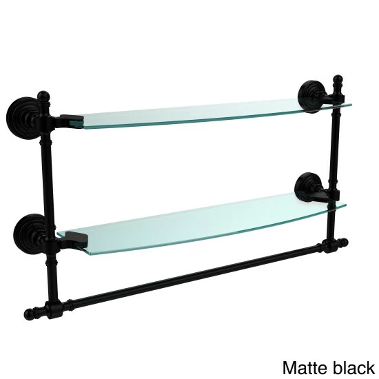 Coupon ๐ Allied Brass Retro Wave Collection 18-inch Two Tiered Glass Shelf With Integrated Towel Bar ๐คฉ 4 Coupon ๐ Allied Brass Retro Wave Collection 18-inch Two Tiered Glass Shelf With Integrated Towel Bar ๐คฉ - Image 2