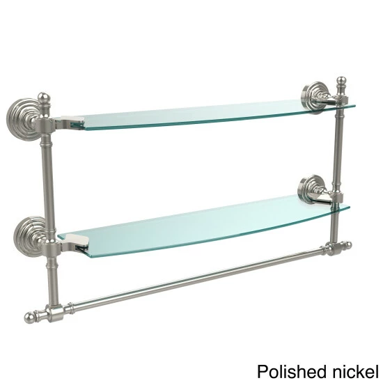 Coupon ๐ Allied Brass Retro Wave Collection 18-inch Two Tiered Glass Shelf With Integrated Towel Bar ๐คฉ 8 Coupon ๐ Allied Brass Retro Wave Collection 18-inch Two Tiered Glass Shelf With Integrated Towel Bar ๐คฉ - Image 6