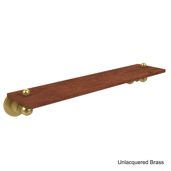 Wholesale ๐ Allied Brass Astor Place Collection Clear Finish Solid IPE Ironwood 22-inch Shelf - 22" Satin Chrome ๐ 8 Wholesale ๐ Allied Brass Astor Place Collection Clear Finish Solid IPE Ironwood 22-inch Shelf - 22" Satin Chrome ๐ - Image 6
