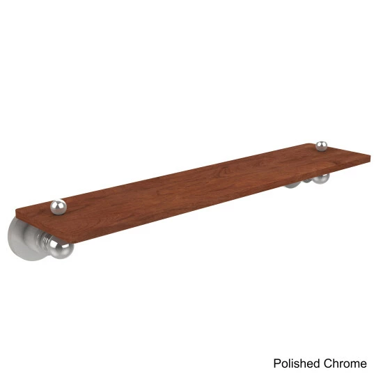 Wholesale ๐ Allied Brass Astor Place Collection Clear Finish Solid IPE Ironwood 22-inch Shelf - 22" Satin Chrome ๐ 10 Wholesale ๐ Allied Brass Astor Place Collection Clear Finish Solid IPE Ironwood 22-inch Shelf - 22" Satin Chrome ๐ - Image 8