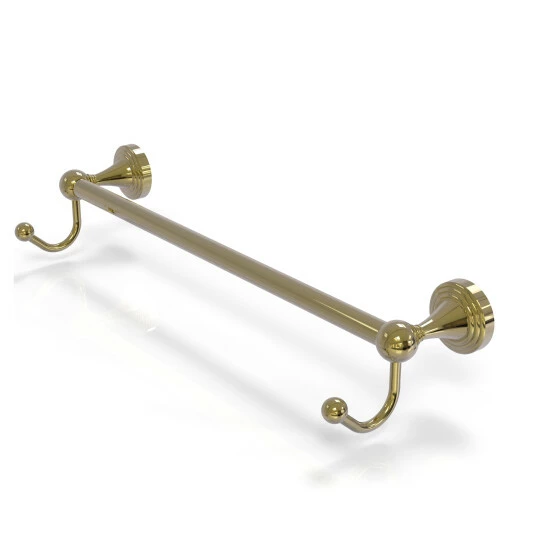 Flash Sale 🛒 Allied Brass Sag Harbor Collection 24 Inch Towel Bar With Integrated Hooks - 24" Unlacquered Brass ⭐ 3 Flash Sale 🛒 Allied Brass Sag Harbor Collection 24 Inch Towel Bar With Integrated Hooks - 24" Unlacquered Brass ⭐