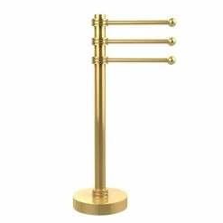 Budget 🧨 Allied Brass Clear Brass Vanity Top 3-swing Arm Guest Towel Holder With Dotted Accents 🔔