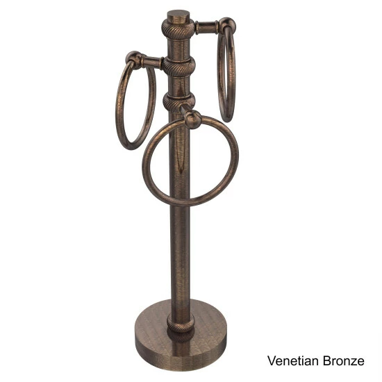 Outlet ๐คฉ Allied Brass Vanity Top 3-towel Ring Guest Towel Holder With Twisted Accents ๐ฏ 7 Outlet ๐คฉ Allied Brass Vanity Top 3-towel Ring Guest Towel Holder With Twisted Accents ๐ฏ - Image 5