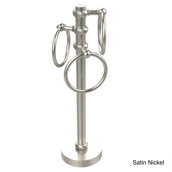 Outlet ๐คฉ Allied Brass Vanity Top 3-towel Ring Guest Towel Holder With Twisted Accents ๐ฏ 8 Outlet ๐คฉ Allied Brass Vanity Top 3-towel Ring Guest Towel Holder With Twisted Accents ๐ฏ - Image 6