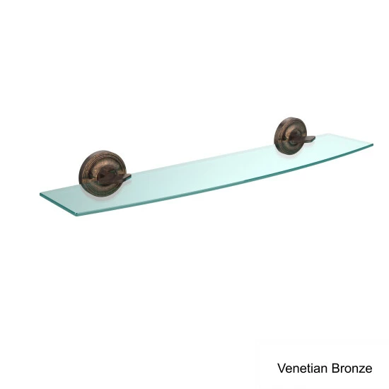 Best deal π Allied Brass Regal Collection 24 Inch Glass Shelf - 5"D X 24"W X 3.1"H Antique Brass 𧨠5 Best deal π Allied Brass Regal Collection 24 Inch Glass Shelf - 5"D X 24"W X 3.1"H Antique Brass 𧨠- Image 3