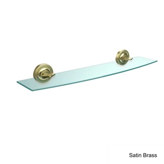 Best deal π Allied Brass Regal Collection 24 Inch Glass Shelf - 5"D X 24"W X 3.1"H Antique Brass 𧨠7 Best deal π Allied Brass Regal Collection 24 Inch Glass Shelf - 5"D X 24"W X 3.1"H Antique Brass 𧨠- Image 5