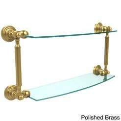 New 👏 Allied Brass Waverly Place Collection 18-inch 2-tiered Glass Shelf - 18"W X 5"H Antique Pewter 🤩 16 New 👏 Allied Brass Waverly Place Collection 18-inch 2-tiered Glass Shelf - 18"W X 5"H Antique Pewter 🤩 -Allied Brass Sales unnamed file 3885