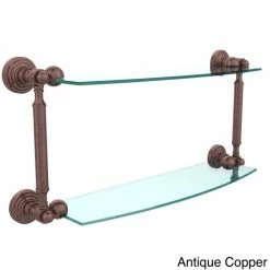 New 👏 Allied Brass Waverly Place Collection 18-inch 2-tiered Glass Shelf - 18"W X 5"H Antique Pewter 🤩 17 New 👏 Allied Brass Waverly Place Collection 18-inch 2-tiered Glass Shelf - 18"W X 5"H Antique Pewter 🤩 -Allied Brass Sales unnamed file 3886