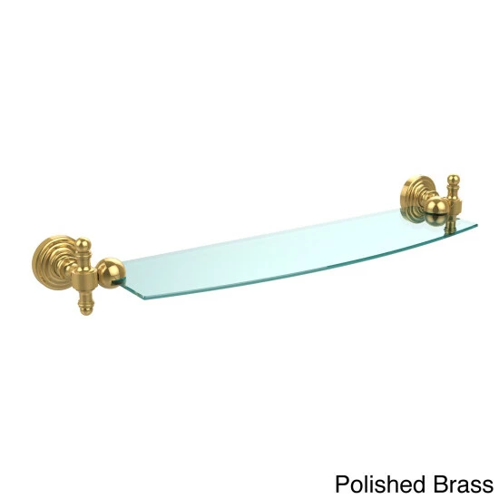 Cheapest 🔥 Allied Brass Retro Wave 18-inch Glass Shelf 🎉 7 Cheapest 🔥 Allied Brass Retro Wave 18-inch Glass Shelf 🎉 - Image 5