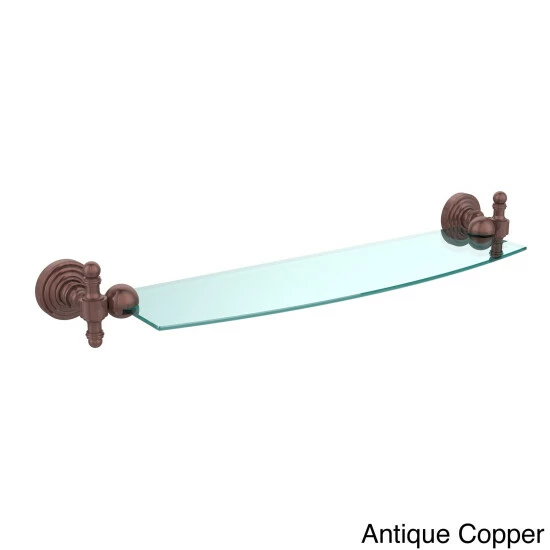 Cheapest 🔥 Allied Brass Retro Wave 18-inch Glass Shelf 🎉 9 Cheapest 🔥 Allied Brass Retro Wave 18-inch Glass Shelf 🎉 - Image 7