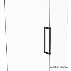 Outlet 💯 Allied Brass Contemporary 18-inch Back-to-back Shower Door Pull With Twisted Accent 🎉 -Allied Brass Sales unnamed file 3995