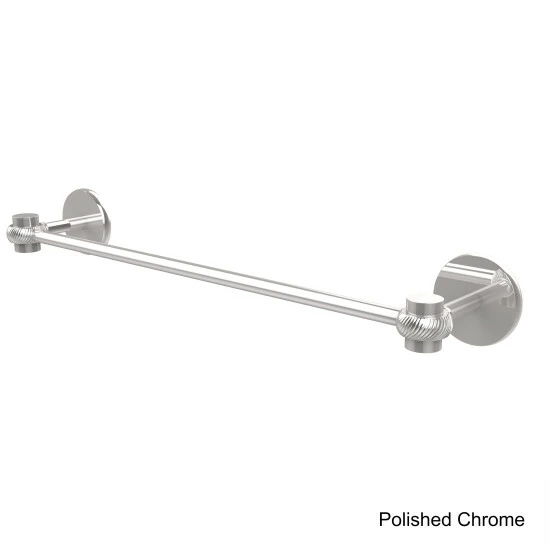 Outlet ๐ Allied Brass Satellite Orbit One Collection Silver Brass 36-inch Towel Bar With Twist Accents โจ 5 Outlet ๐ Allied Brass Satellite Orbit One Collection Silver Brass 36-inch Towel Bar With Twist Accents โจ - Image 3
