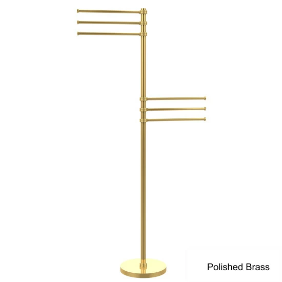 New 😀 Allied Brass Towel Stand With 12-inch Arms ✔️ 5 New 😀 Allied Brass Towel Stand With 12-inch Arms ✔️ - Image 3