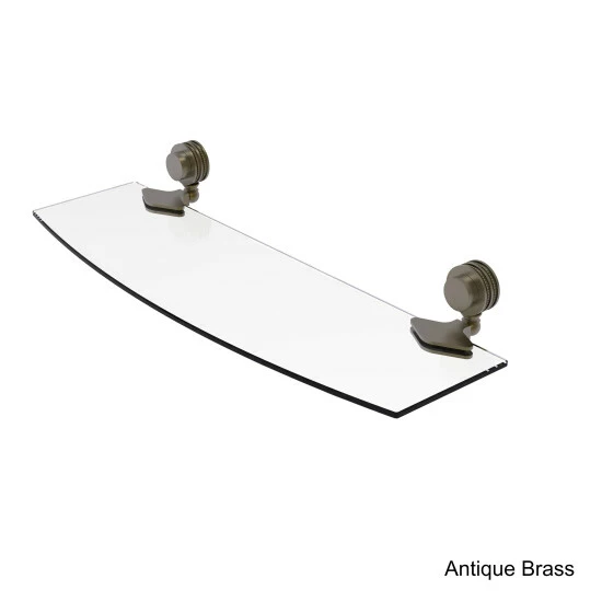 New 🛒 Allied Brass Venus Collection 18 Inch Glass Shelf With Dotted Accents 🤩 4 New 🛒 Allied Brass Venus Collection 18 Inch Glass Shelf With Dotted Accents 🤩 - Image 2