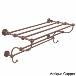 Brand new 👏 Allied Brass Dottingham Collection 24-inch Train Rack Towel Shelf Antique Copper 🎁 -Allied Brass Sales unnamed file 4343