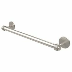 Wholesale 🤩 Allied Brass Satellite Orbit Two Collection 18-inch Towel Bar With Groovy Detail Satin Nickel 😉