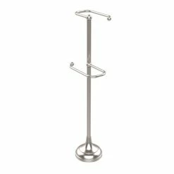 Promo 🥰 Allied Brass Free-standing 2-roll Toilet Tissue Stand 🛒