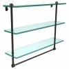 Cheap 😉 Allied Brass 22-inch Triple Tiered Glass Shelf With Integrated Towel Bar 😍 -Allied Brass Sales unnamed file 4528