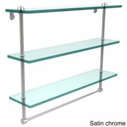 Cheap 😉 Allied Brass 22-inch Triple Tiered Glass Shelf With Integrated Towel Bar 😍 -Allied Brass Sales unnamed file 4532