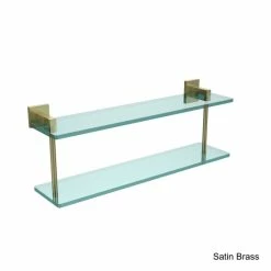 Budget 🎉 Allied Brass Montero Collection 22-inch Two-tiered Glass Shelf 🔥 -Allied Brass Sales unnamed file 4548
