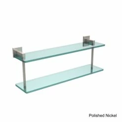 Budget 🎉 Allied Brass Montero Collection 22-inch Two-tiered Glass Shelf 🔥 -Allied Brass Sales unnamed file 4549