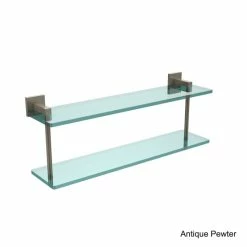 Budget 🎉 Allied Brass Montero Collection 22-inch Two-tiered Glass Shelf 🔥 -Allied Brass Sales unnamed file 4550