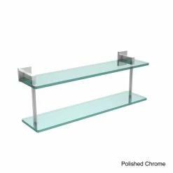 Budget 🎉 Allied Brass Montero Collection 22-inch Two-tiered Glass Shelf 🔥 -Allied Brass Sales unnamed file 4551