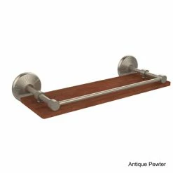 Flash Sale ✨ Allied Brass Monte Carlo Collection 16-inch IPE Ironwood Shelf With Gallery Rail 🔥 -Allied Brass Sales unnamed file 4591