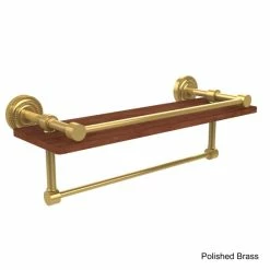 Best reviews of 💯 Allied Brass Dottingham Collection Brass/Wood Wall Shelf 🔥 -Allied Brass Sales unnamed file 4596