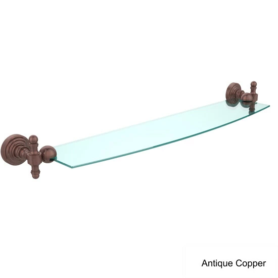 Brand new ❤️ Allied Brass Retro Wave 24-inch Glass Shelf 🥰 10 Brand new ❤️ Allied Brass Retro Wave 24-inch Glass Shelf 🥰 - Image 8