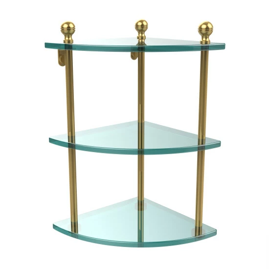 Best Sale ๐คฉ Allied Brass Clear Glass Brass 3-tier Corner Shelf ๐ 3 Best Sale ๐คฉ Allied Brass Clear Glass Brass 3-tier Corner Shelf ๐