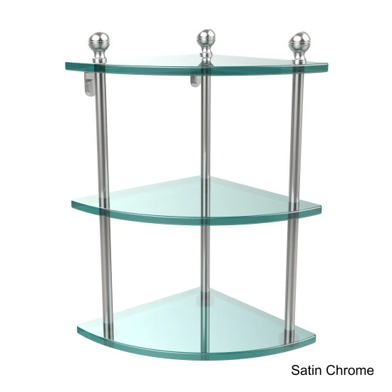 Best Sale ๐คฉ Allied Brass Clear Glass Brass 3-tier Corner Shelf ๐ 6 Best Sale ๐คฉ Allied Brass Clear Glass Brass 3-tier Corner Shelf ๐ - Image 4