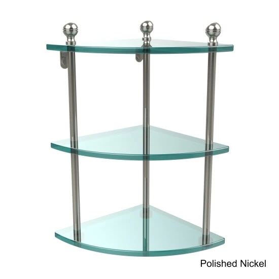 Best Sale ๐คฉ Allied Brass Clear Glass Brass 3-tier Corner Shelf ๐ 8 Best Sale ๐คฉ Allied Brass Clear Glass Brass 3-tier Corner Shelf ๐ - Image 6