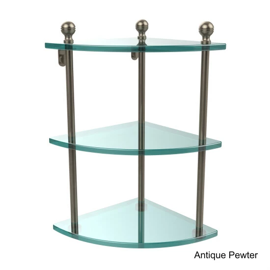 Best Sale ๐คฉ Allied Brass Clear Glass Brass 3-tier Corner Shelf ๐ 9 Best Sale ๐คฉ Allied Brass Clear Glass Brass 3-tier Corner Shelf ๐ - Image 7