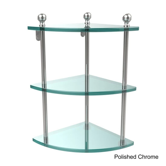 Best Sale ๐คฉ Allied Brass Clear Glass Brass 3-tier Corner Shelf ๐ 10 Best Sale ๐คฉ Allied Brass Clear Glass Brass 3-tier Corner Shelf ๐ - Image 8