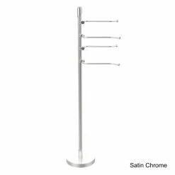 Promo 🥰 Allied Brass 49-inch Freestanding Swing Arm Towel Holder Satin Chrome ✔️ -Allied Brass Sales unnamed file 4851
