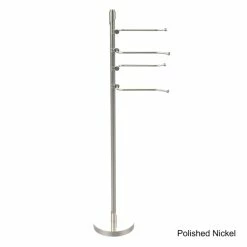 Promo 🥰 Allied Brass 49-inch Freestanding Swing Arm Towel Holder Satin Chrome ✔️ -Allied Brass Sales unnamed file 4853