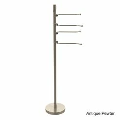 Promo 🥰 Allied Brass 49-inch Freestanding Swing Arm Towel Holder Satin Chrome ✔️ -Allied Brass Sales unnamed file 4854