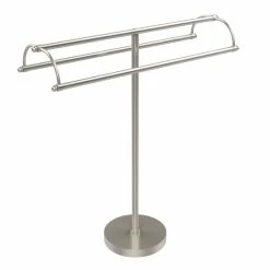 New 😉 Allied Brass Free-standing Double-armed Towel Holder 🤩